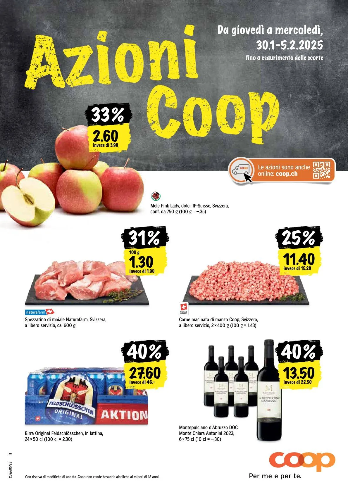 Katalog von Coop von 30. Januar bis 5. Februar 2025 - Prospekt seite  1