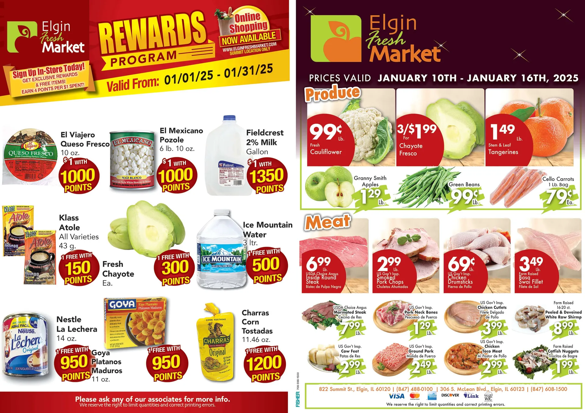 Weekly ad Elgin Fresh Market Sales from January 10 to January 16 2025 - Page