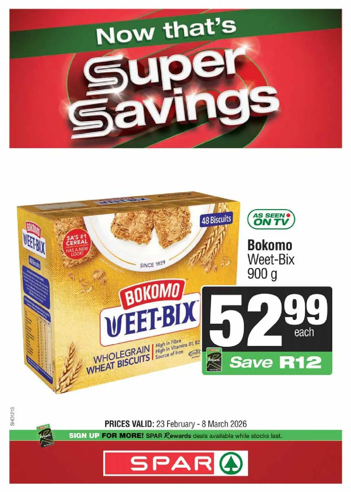 SPAR Sales from 23 February to 8 March 2026 - Catalogue Page 1