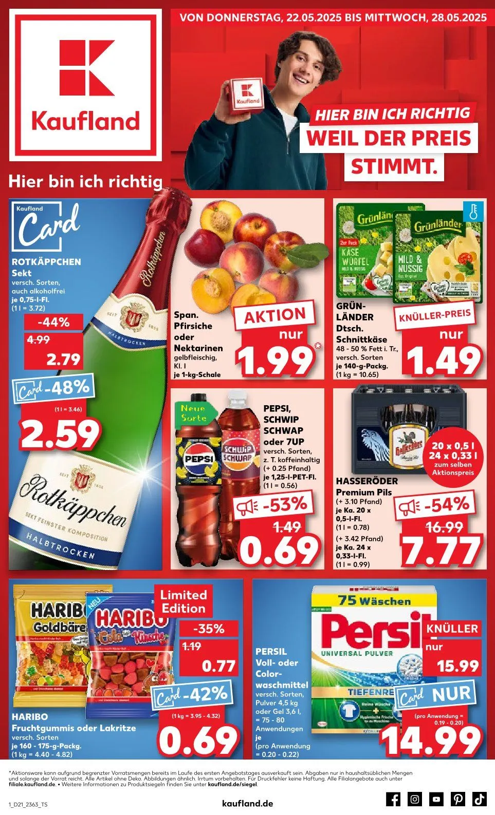 Kaufland Prospekt von 22. Mai bis 28. Mai 2025 - Prospekt seite 1