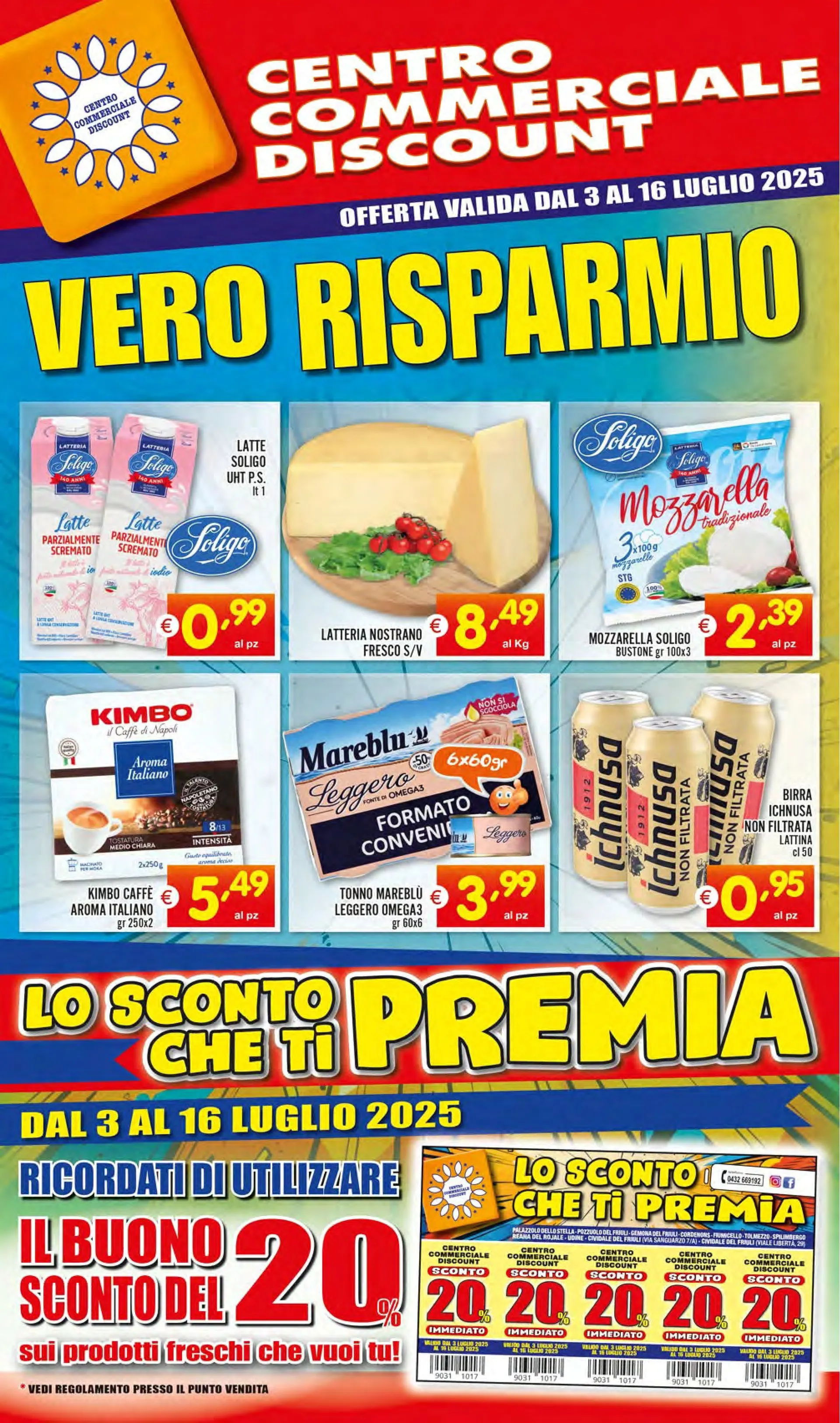 Volantini Centro Commerciale Discount da 3 luglio a 16 luglio di 2025 - Pagina del volantino