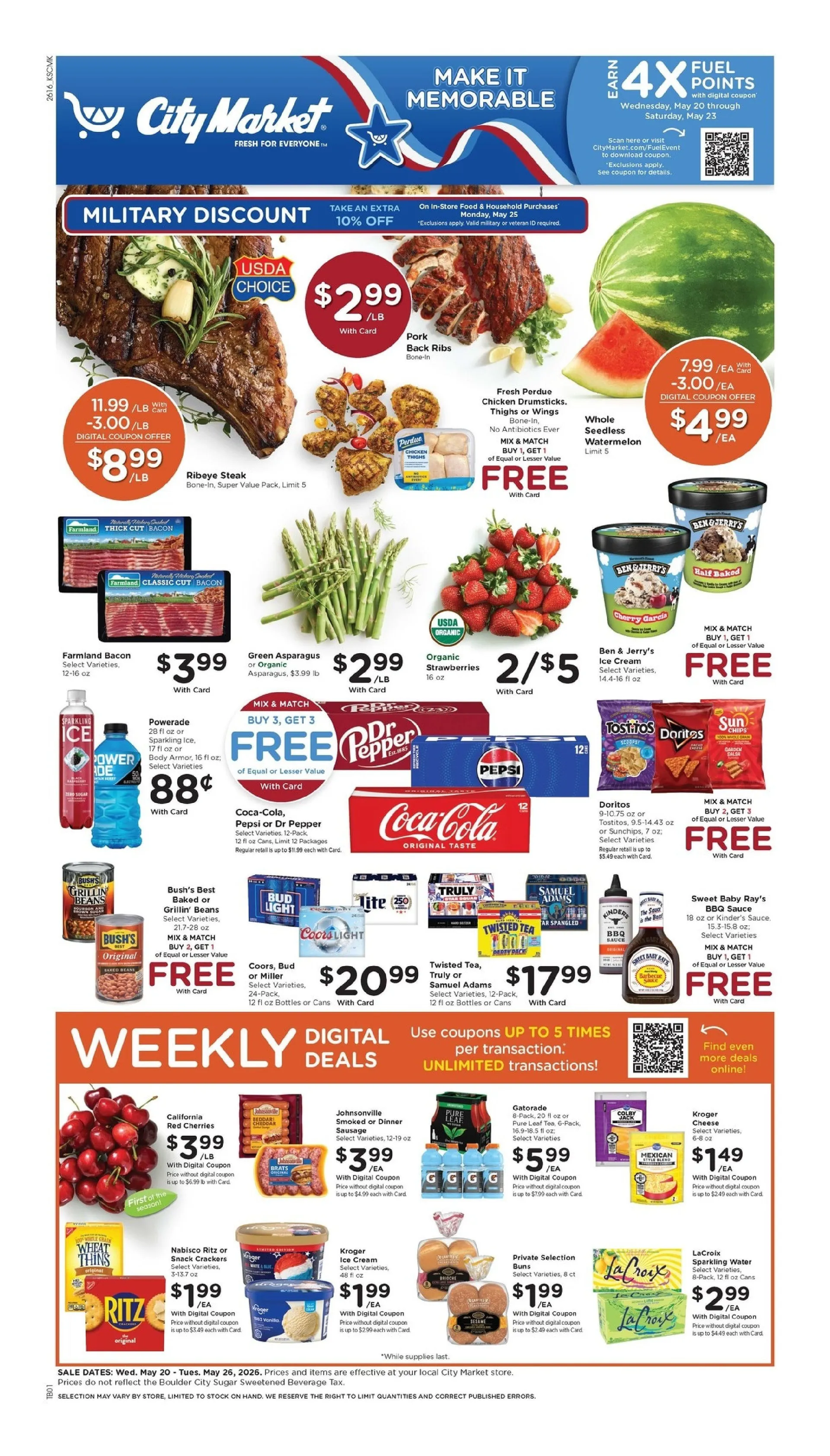 Weekly promotion City Market weekly ads spanning from May 20 to May 26 2026 - Page 1 for Catalogue 365