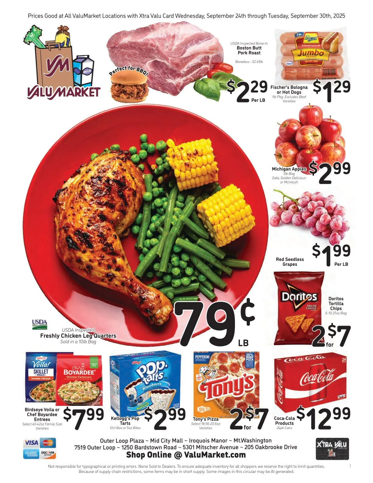 Weekly ad ValuMarket Sales from September 24 to September 30 2025 - Page 1