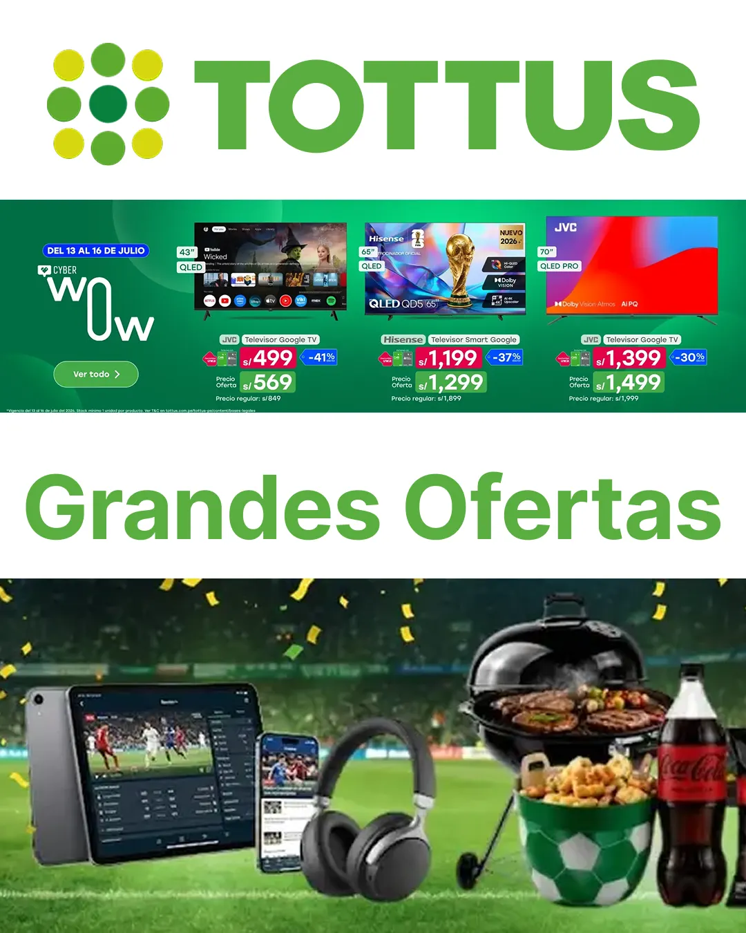 Catalogo de Tottus Ofertas 15 de julio al 3 de agosto 2026 - Pag 1