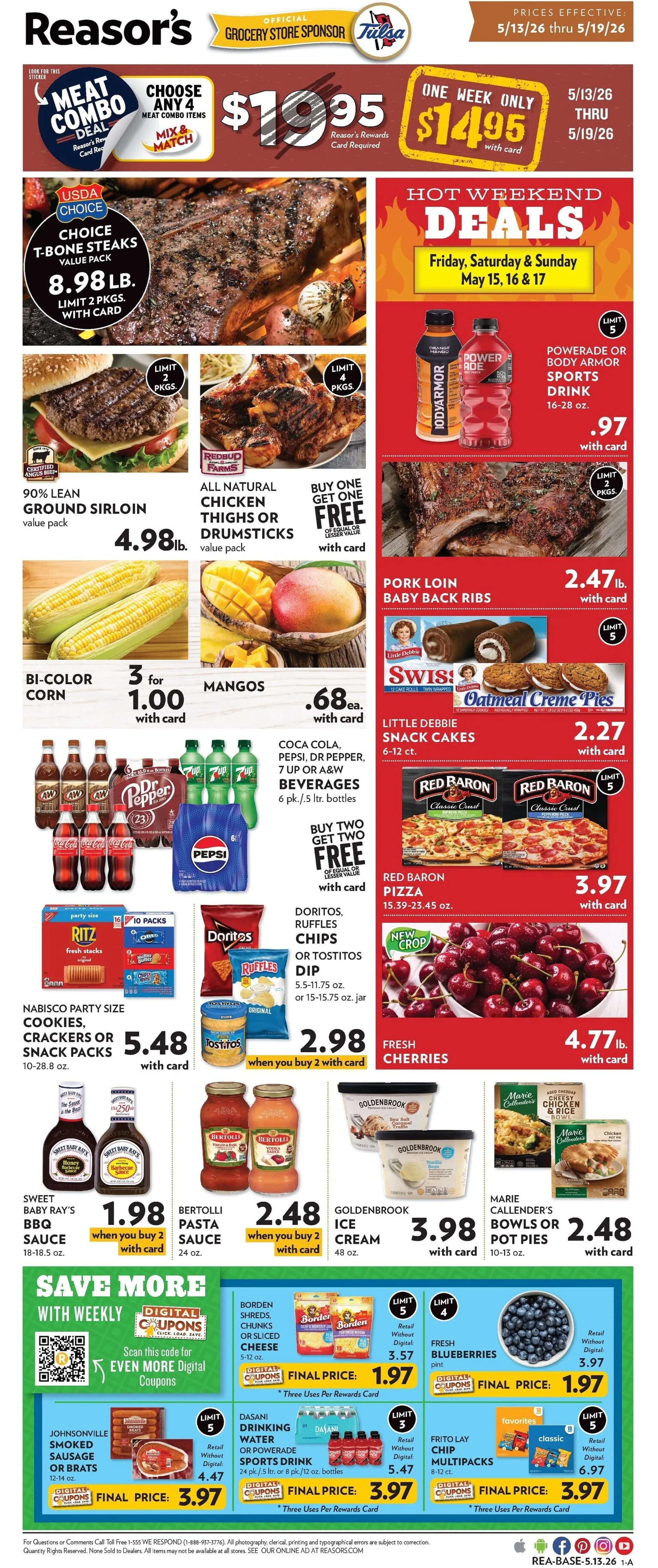 Weekly ad Reasor's Sales from May 13 to May 19 2026 - Page 1