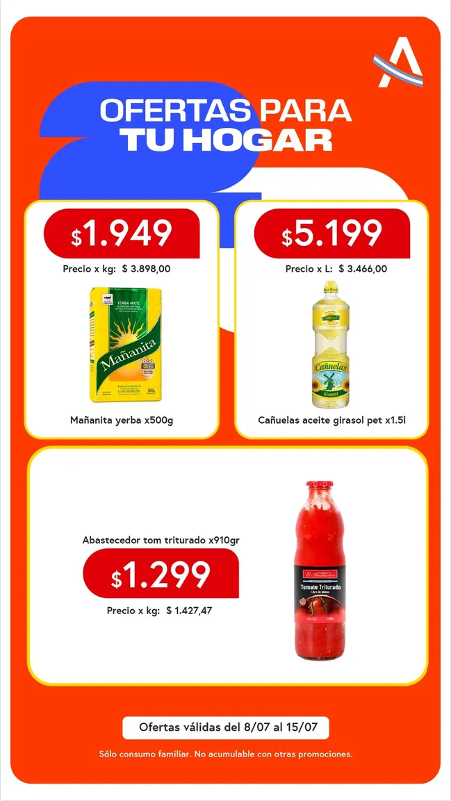 Ofertas de Ofertas El Abastecedor 7 de julio al 15 de julio 2026 - Página 1 del catálogo