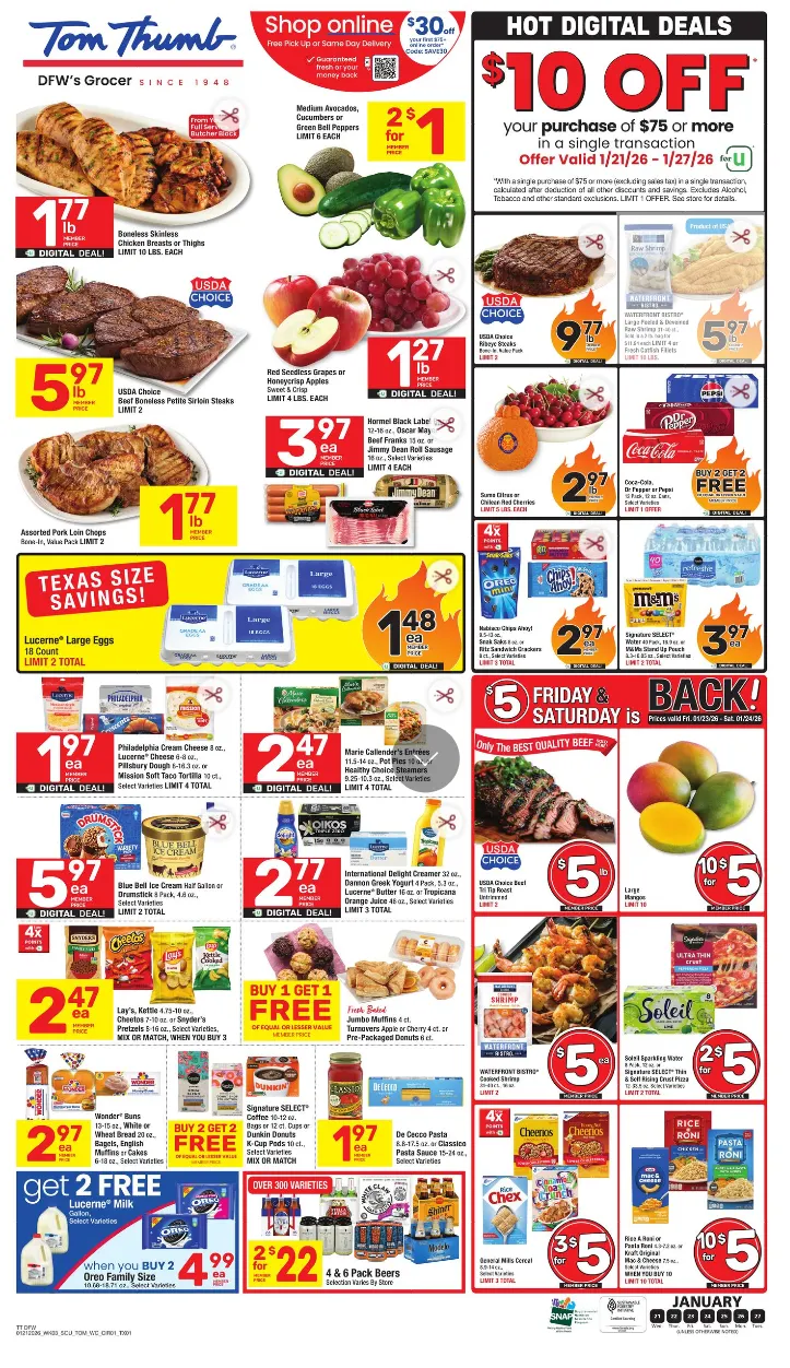 Weekly ad Tom Thumb Sales from January 21 to January 27 2026 - Page 1