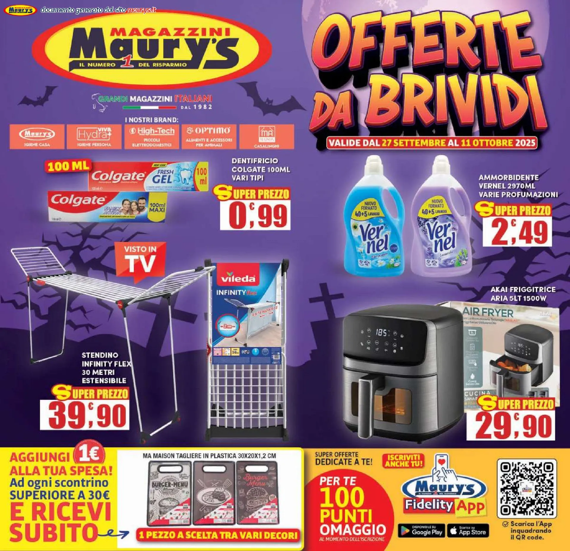 Maury s Volantino da 27 settembre a 11 ottobre di 2025 - Pagina del volantino 1