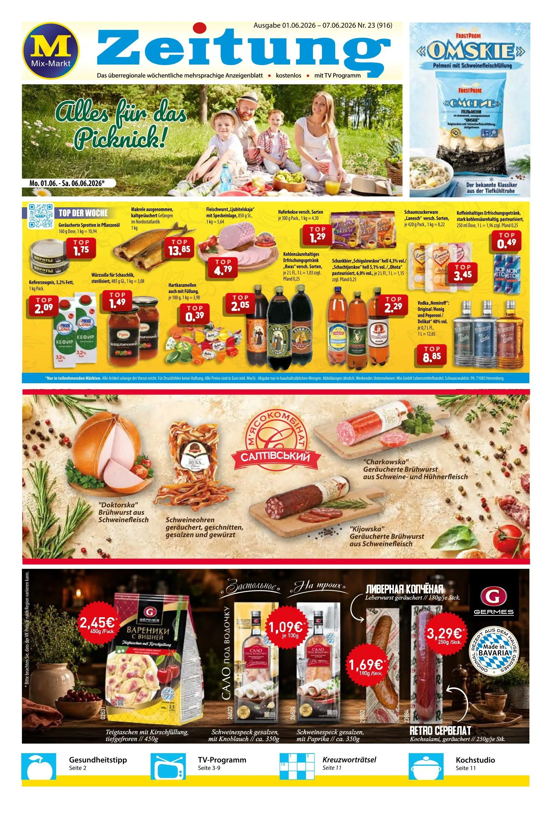 Mix Markt von 1. Juni bis 6. Juni 2026 - Prospekt seite 1