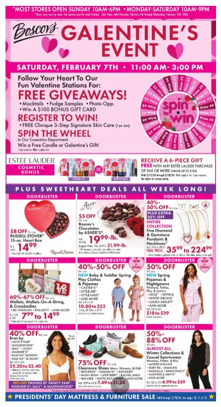 Weekly ad Boscov's Sales from February 5 to February 11 2026 - Page 1