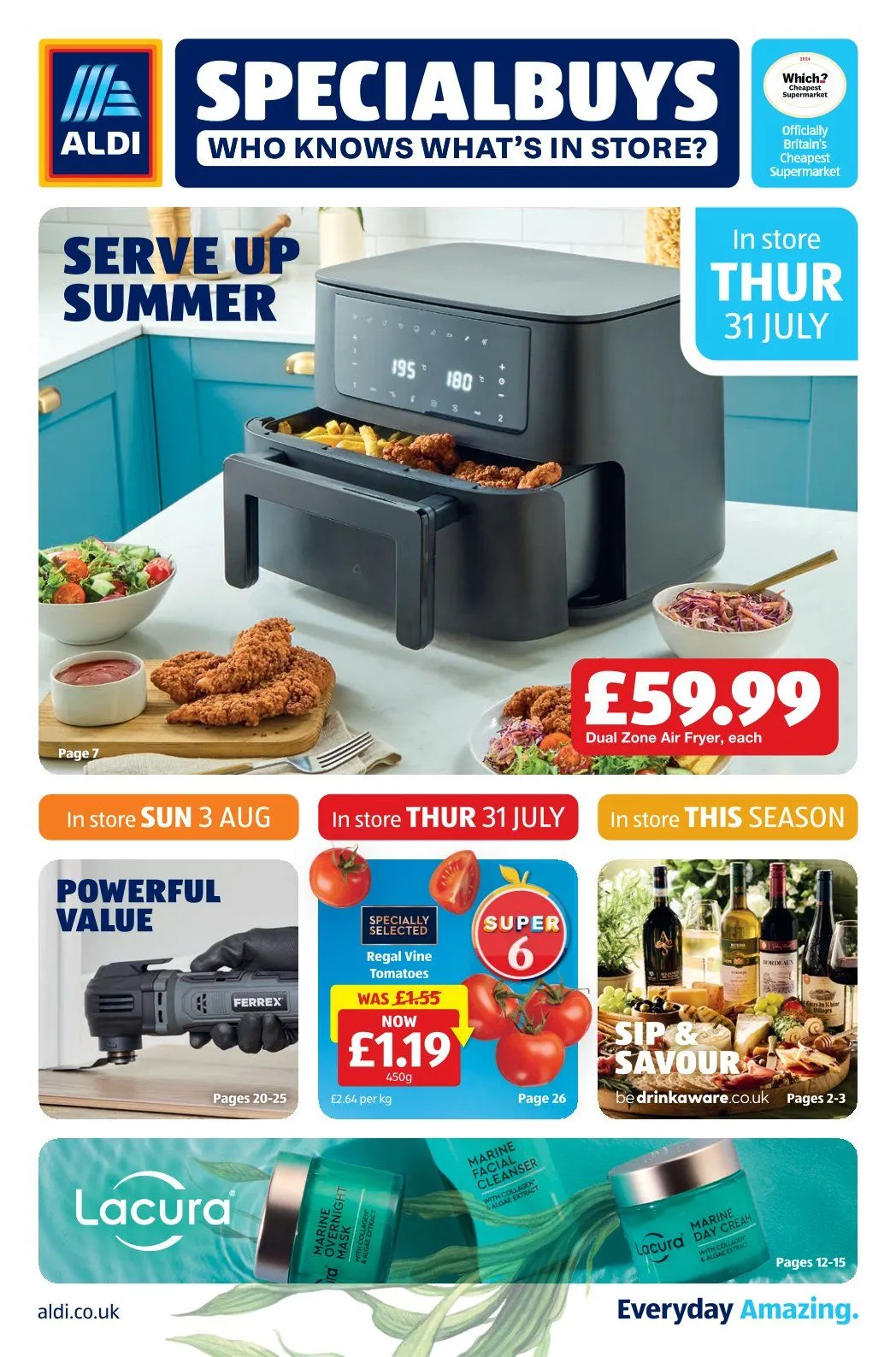 Aldi catalogues from 31 July to 3 August 2025 - Catalogue Page 1