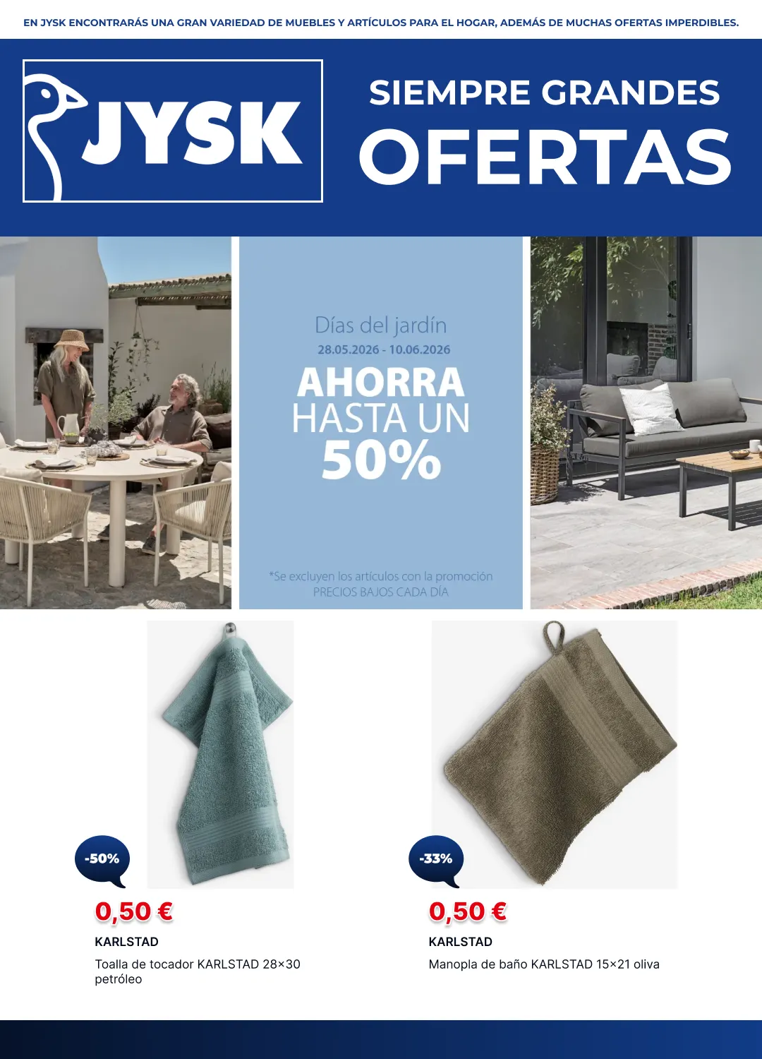 Catálogo de  JYSK Ofertas 4 de junio al 18 de junio 2026 - Página 1