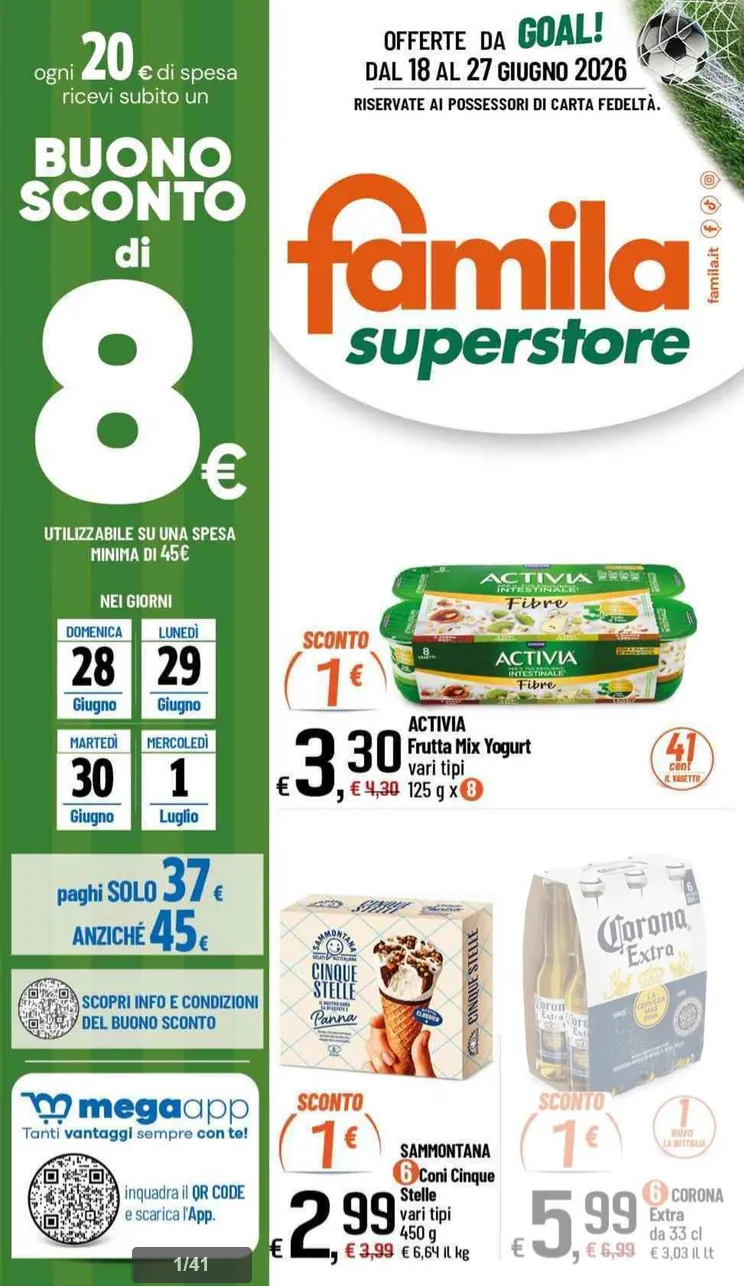 Volantini IperFamila da 18 giugno a 27 giugno di 2026 - Pagina del volantino 1