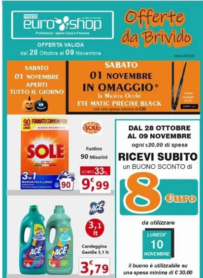 Volantini EUROSHOP Monopoli da 28 ottobre a 9 novembre di 2025 - Pagina del volantino 