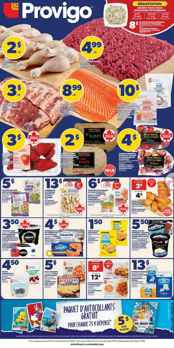 Provigo Sales from April 16 to April 22 2026 - flyer page