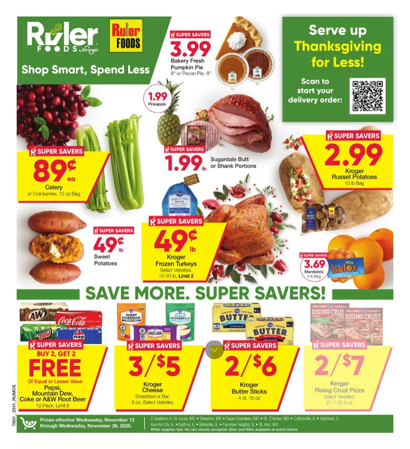 Weekly ad Ruler Foods Sales from November 12 to November 26 2025 - Page 1