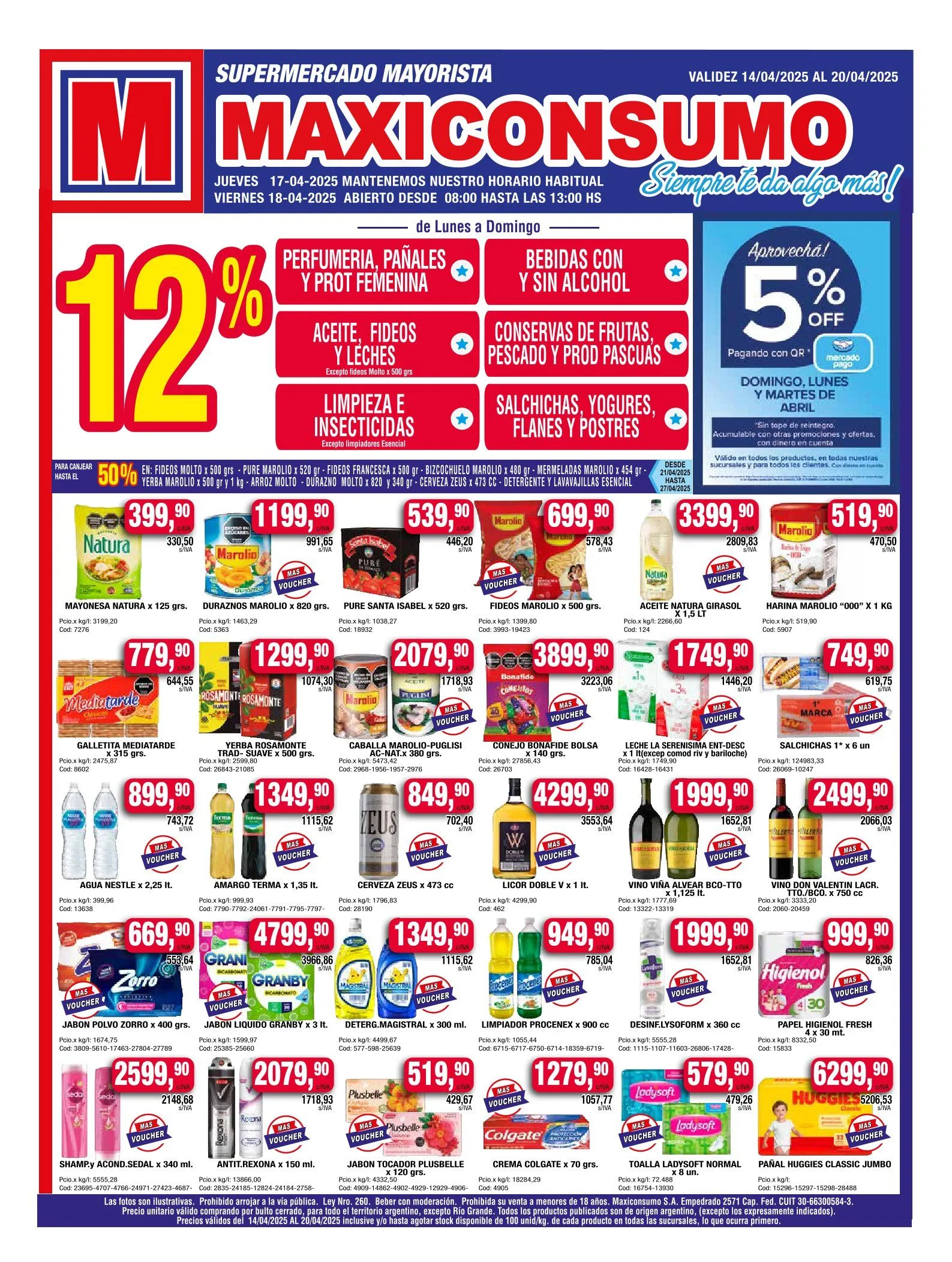 Ofertas de Maxiconsumo Ofertas 14 de abril al 21 de abril 2025 - Página 1 del catálogo