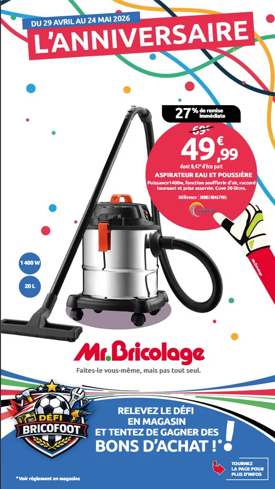 Catalogues Mr. Bricolage du 29 avril au 24 mai 2026 - Catalogue page 1