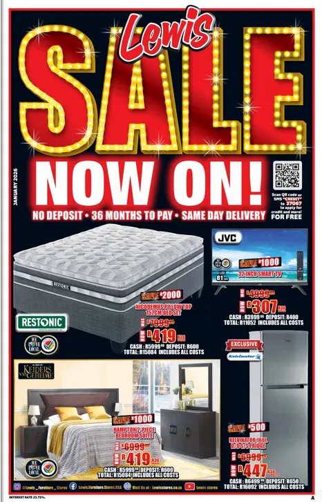 Lewis Sales from 5 January to 22 January 2026 - Catalogue Page 1