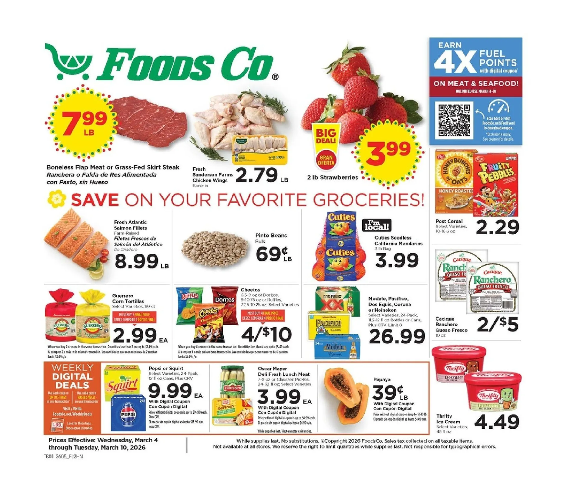 Weekly ad Foods Co. Sales from March 4 to March 10 2026 - Page 1