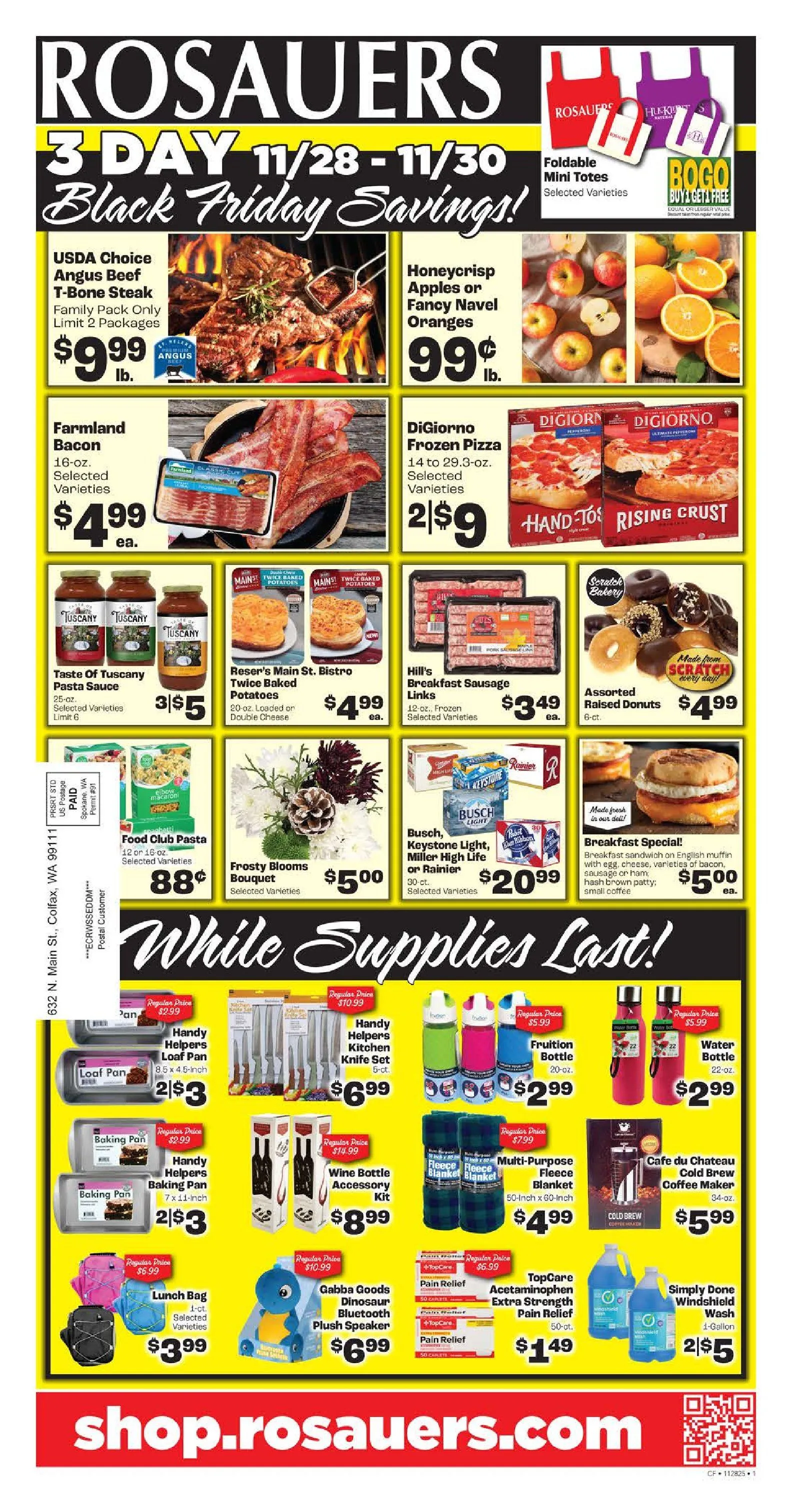 Weekly ad Rosauers Sales from November 28 to December 3 2025 - Page