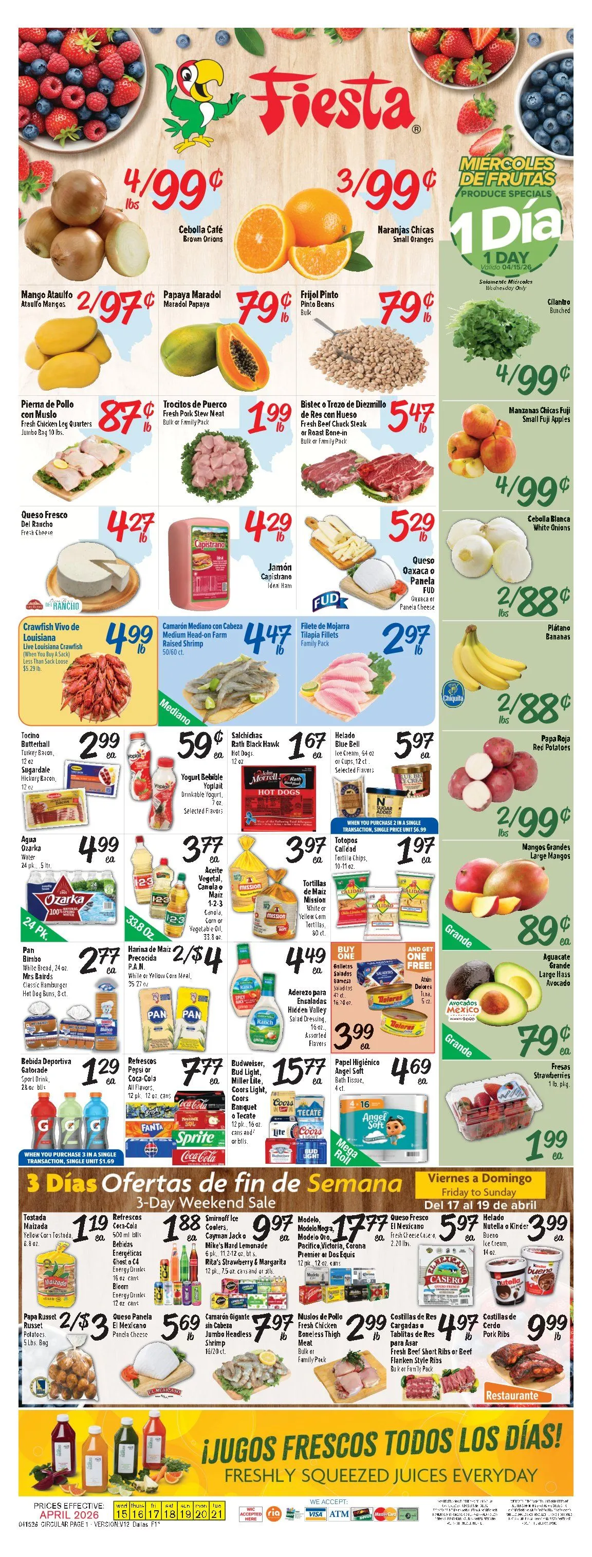 Weekly ad Fiesta Mart Sales from April 15 to April 21 2026 - Page 