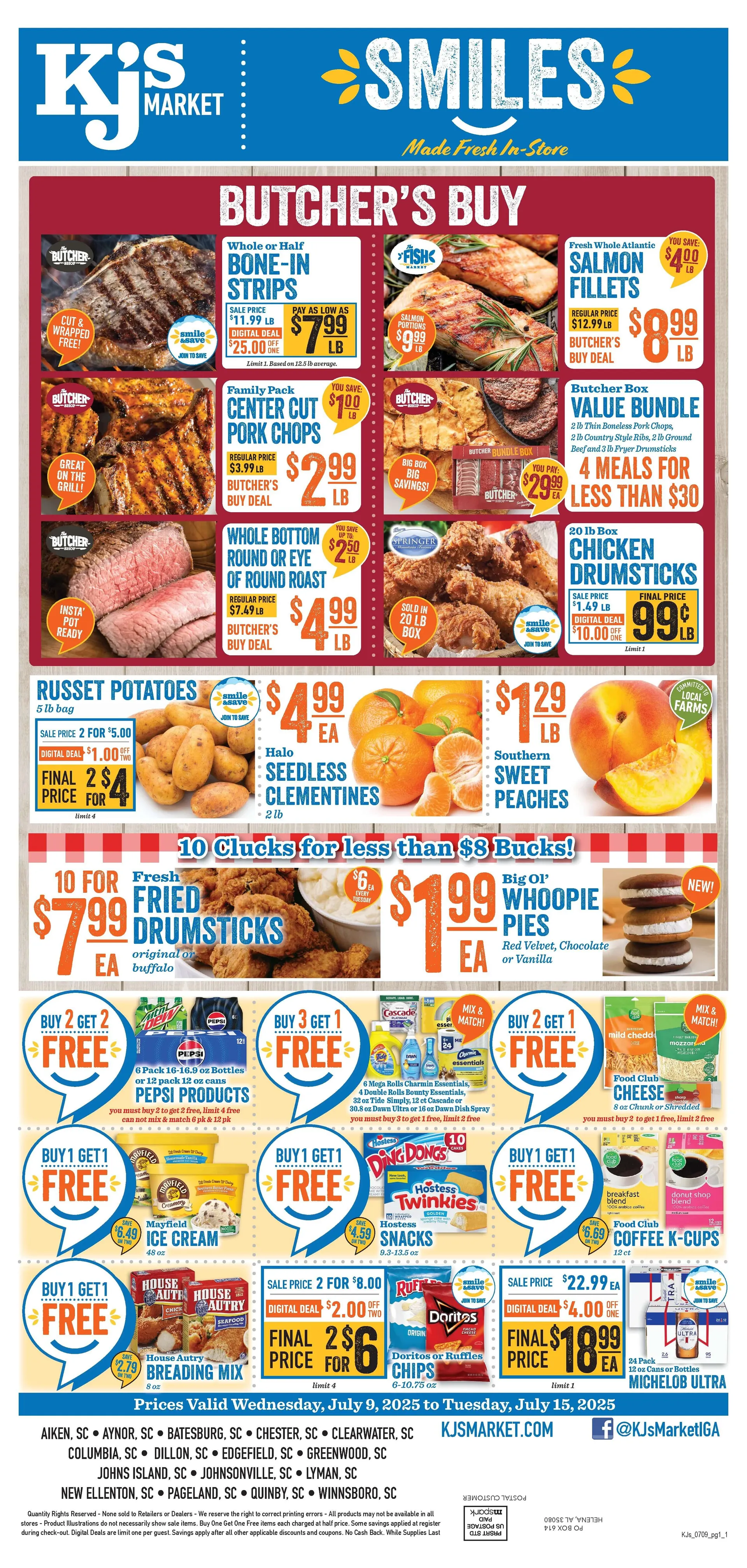 Weekly ad KJ´s Market Sales from July 9 to July 15 2025 - Page 