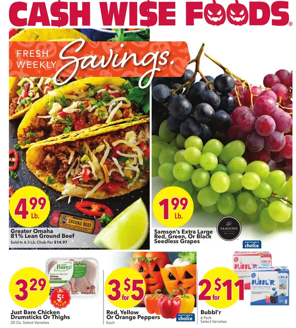 Weekly ad Cash Wise Sales from October 22 to October 28 2025 - Page 1
