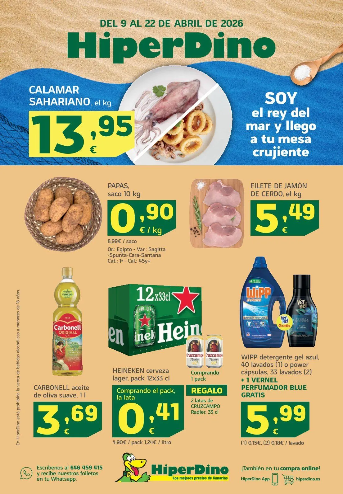 Catálogo de HiperDino Sales 9 de abril al 22 de abril 2026 - Página 1