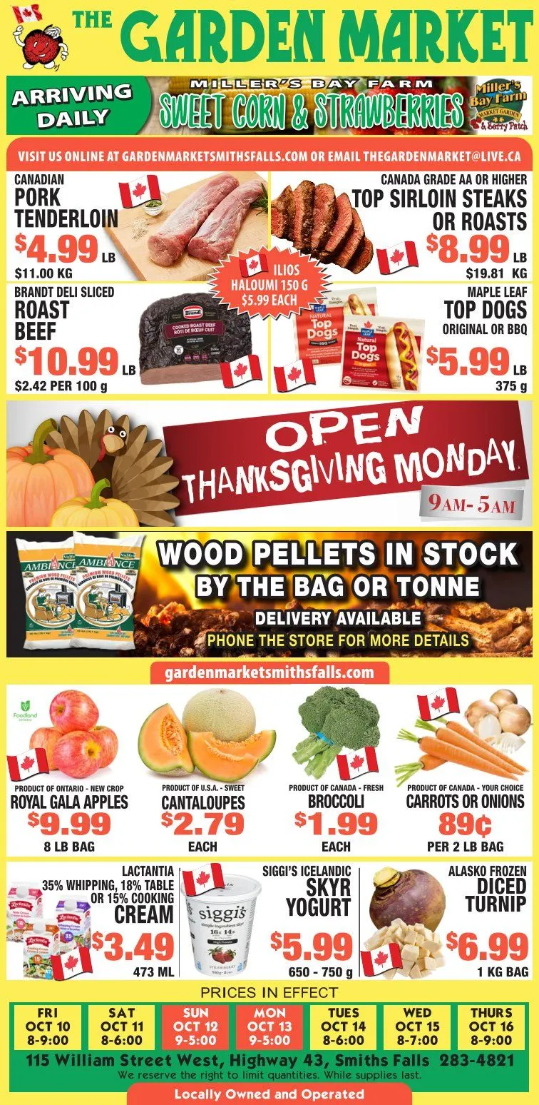 The Garden Market Sales from October 10 to October 16 2025 - flyer page 1