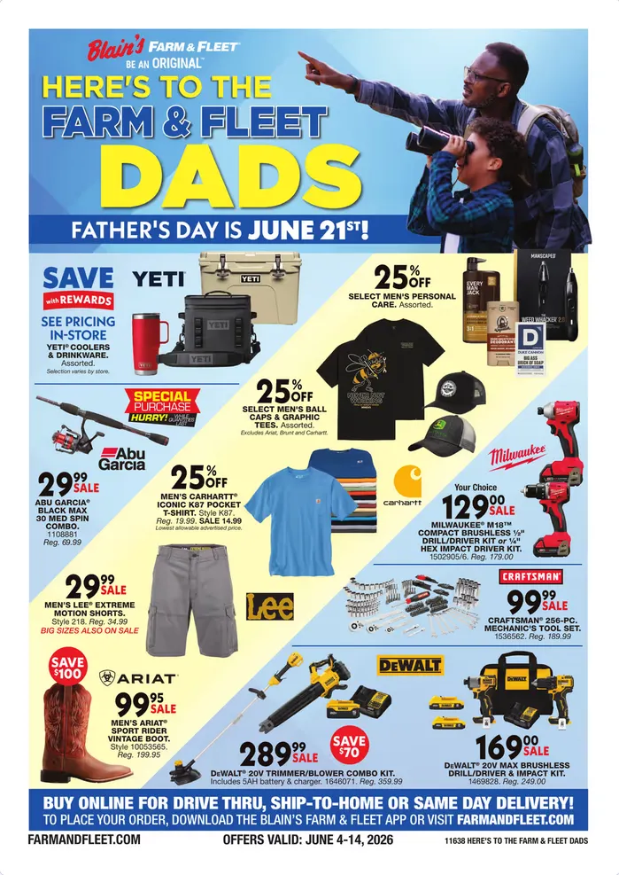 Weekly ad Blain's Farm & Fleet from June 4 to June 14 2026 - Page 1