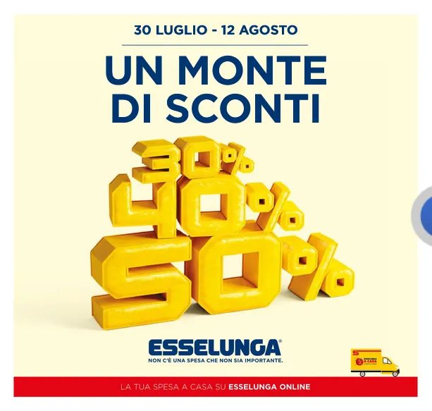 Esselunga Volantino da 30 luglio a 12 agosto di 2026 - Pagina del volantino 1