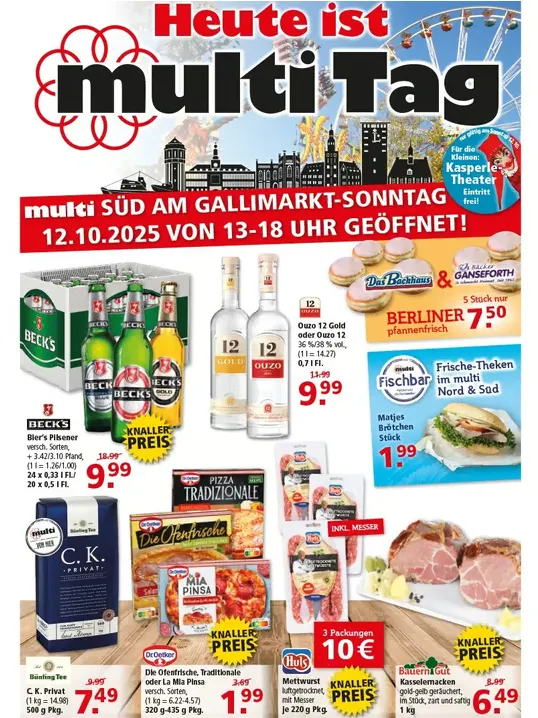 Prospekt Multi Markt  von 6. Oktober bis 11. Oktober 2025 - Prospekt seite 1