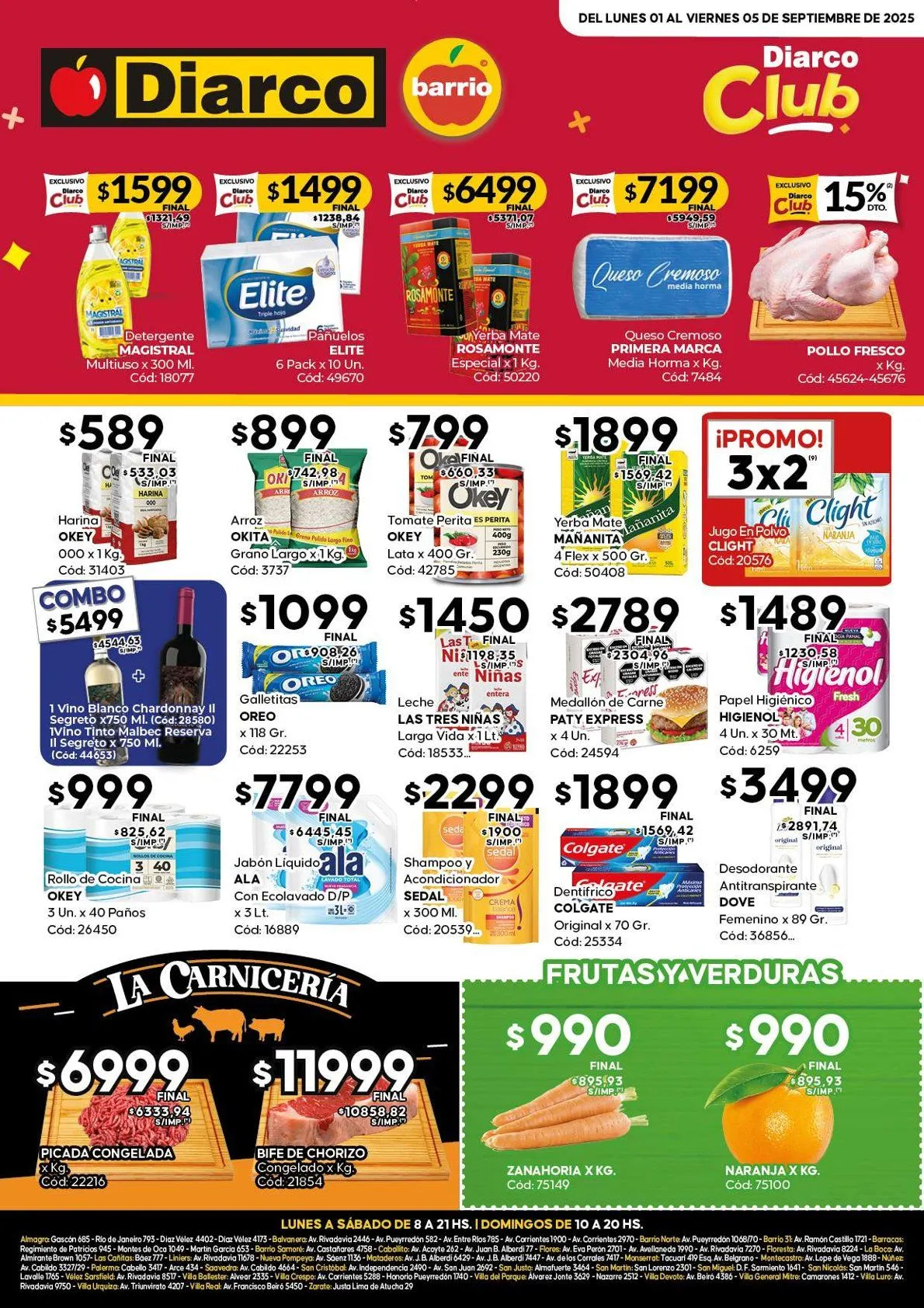 Ofertas de Ofertas Diarco 1 de septiembre al 5 de septiembre 2025 - Página 1 del catálogo