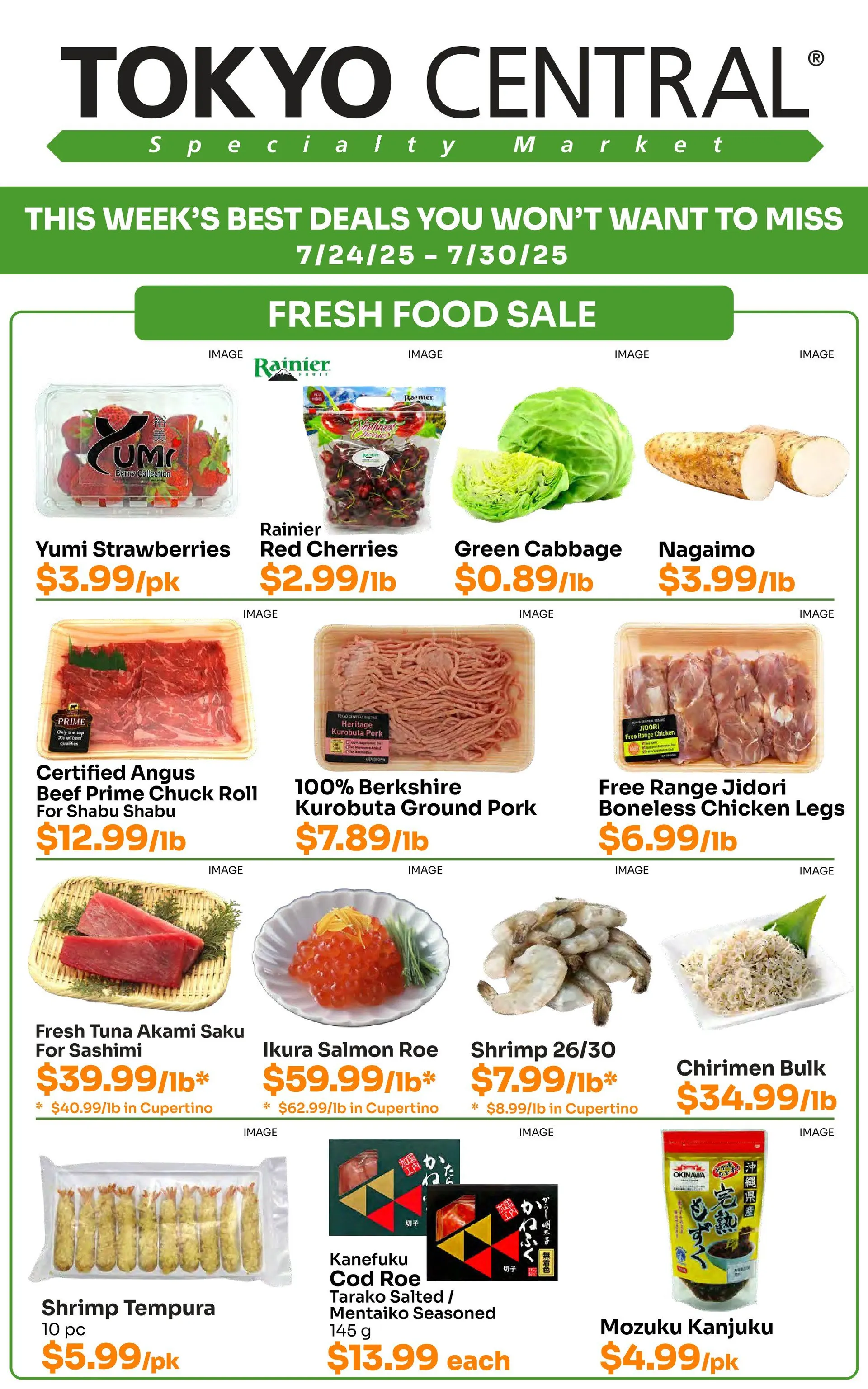 Weekly ad Tokyo Central Specialty Market Sales from July 24 to July 30 2025 - Page