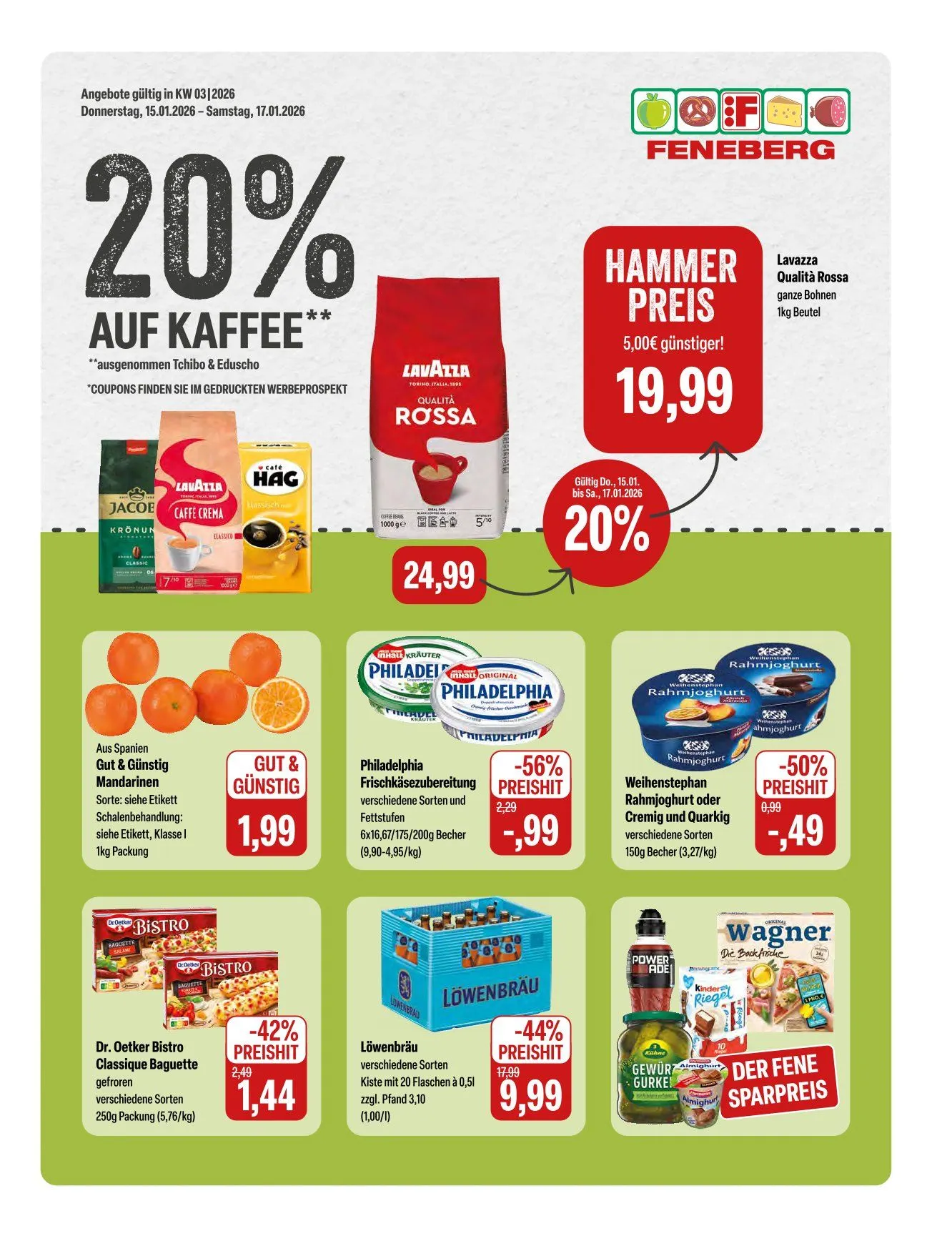 Feneberg Angebote von 15. Januar bis 17. Januar 2026 - Prospekt seite 1