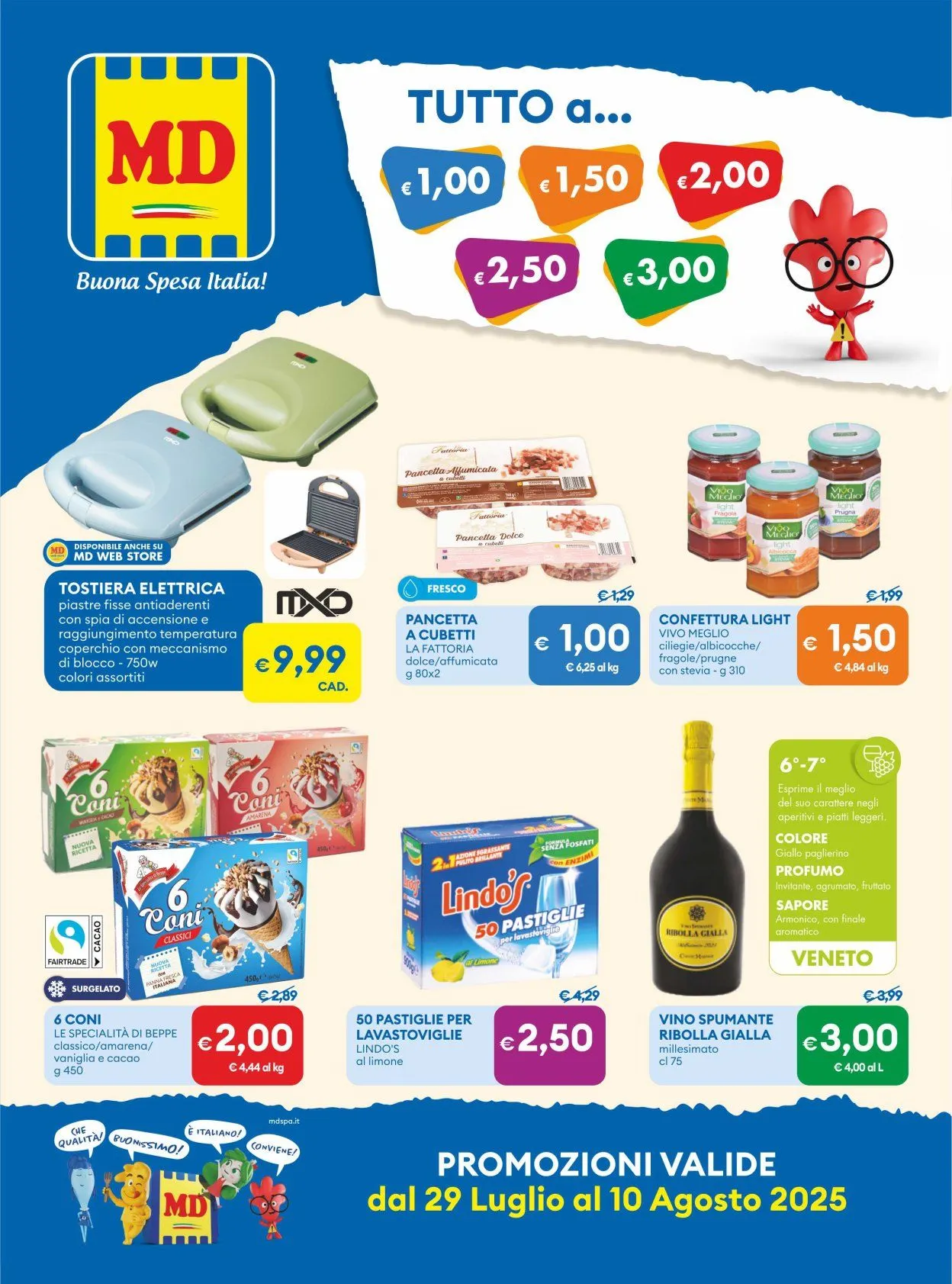 Volantini MD Discount da 29 luglio a 10 agosto di 2025 - Pagina del volantino 