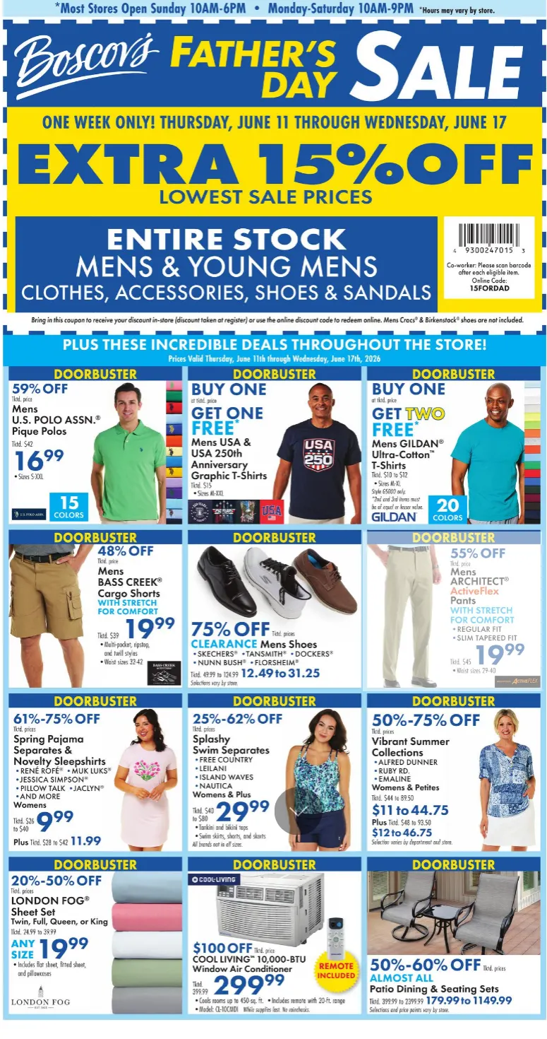 Weekly ad Boscov's Sales from June 11 to June 17 2026 - Page