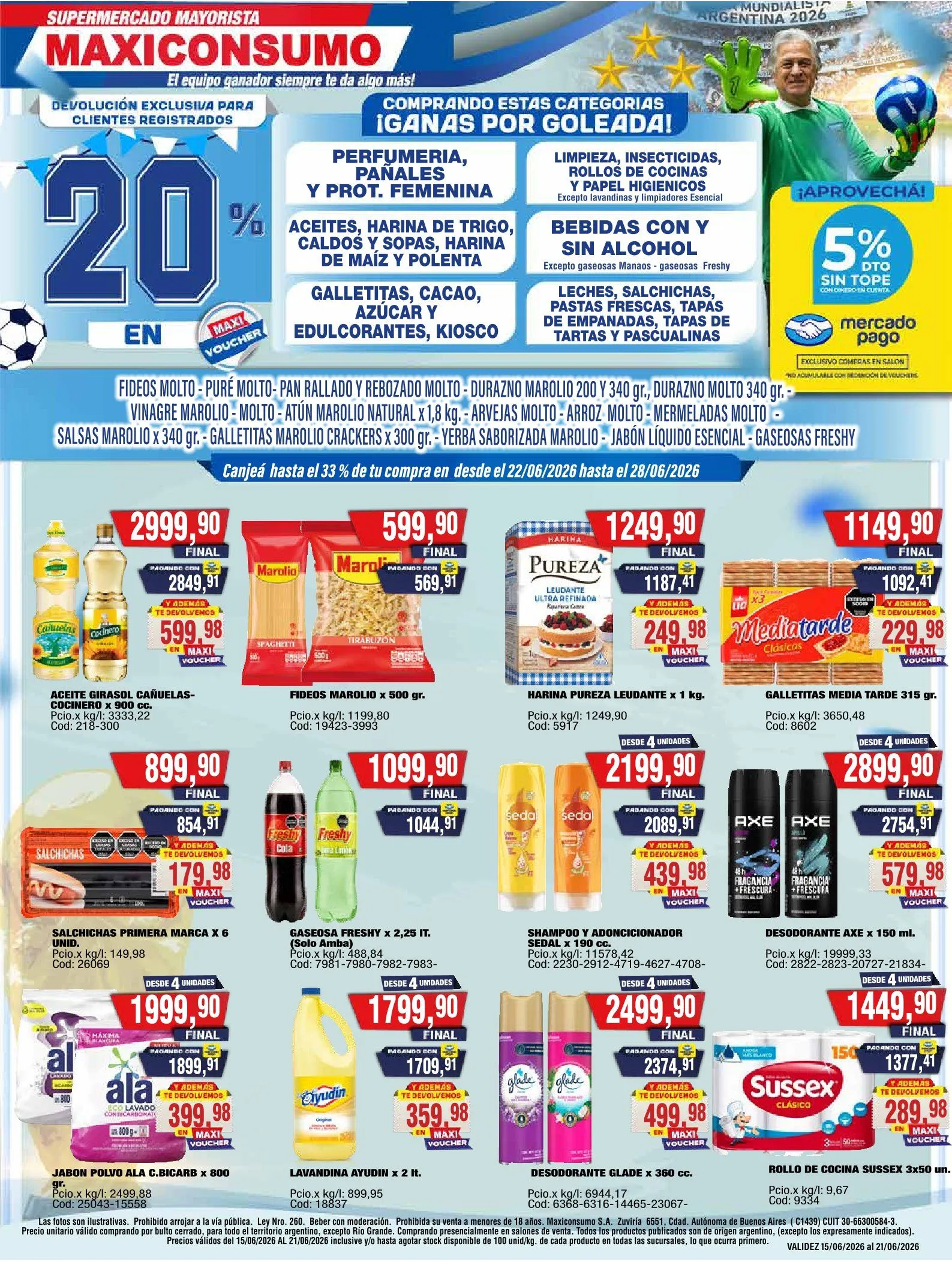 Ofertas de  Ofertas Maxiconsumo 22 de junio al 28 de junio 2026 - Página 1 del catálogo