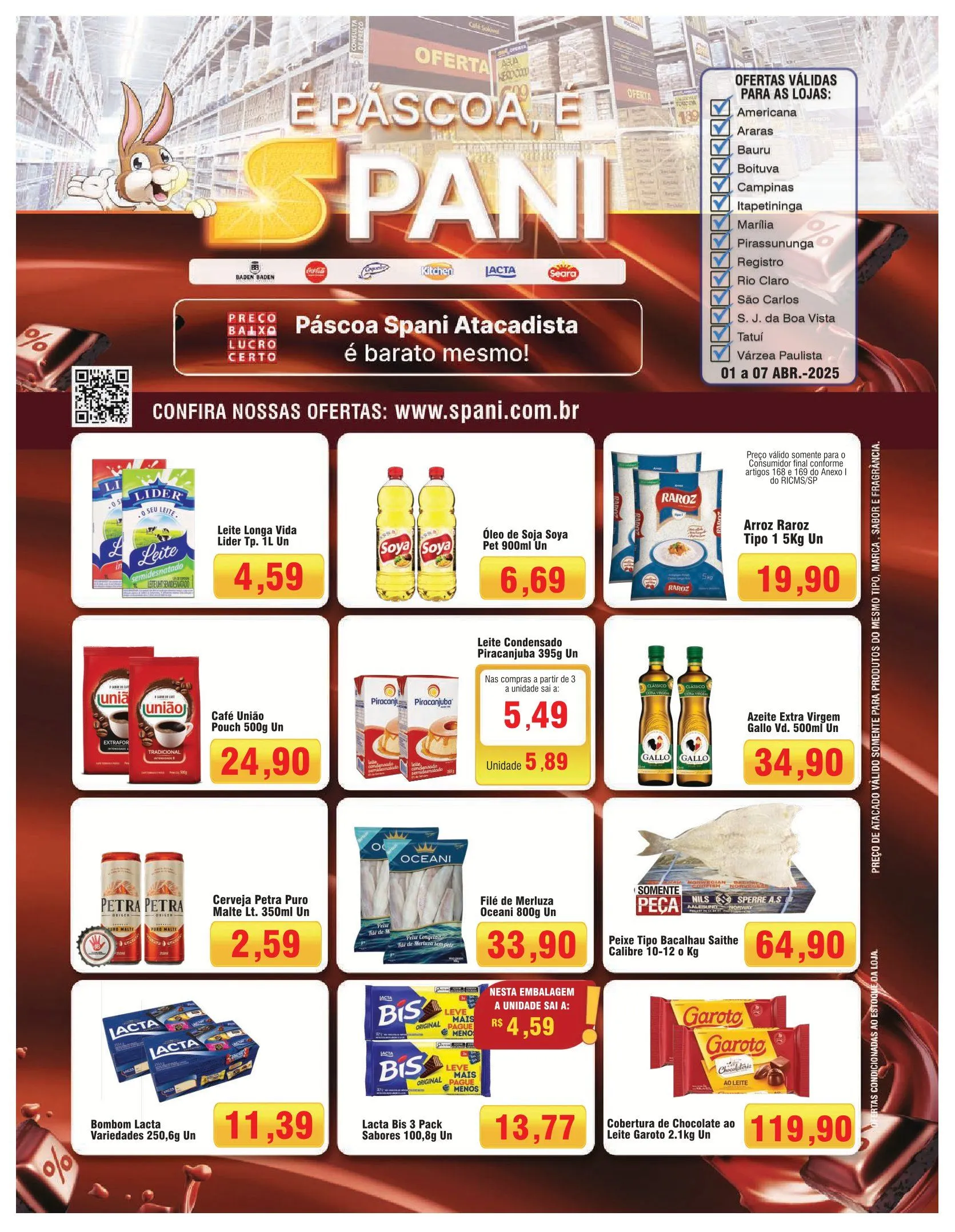 Encarte de Folheto Spani Atacadista 1 de abril até 4 de abril 2025 - Pagina 1