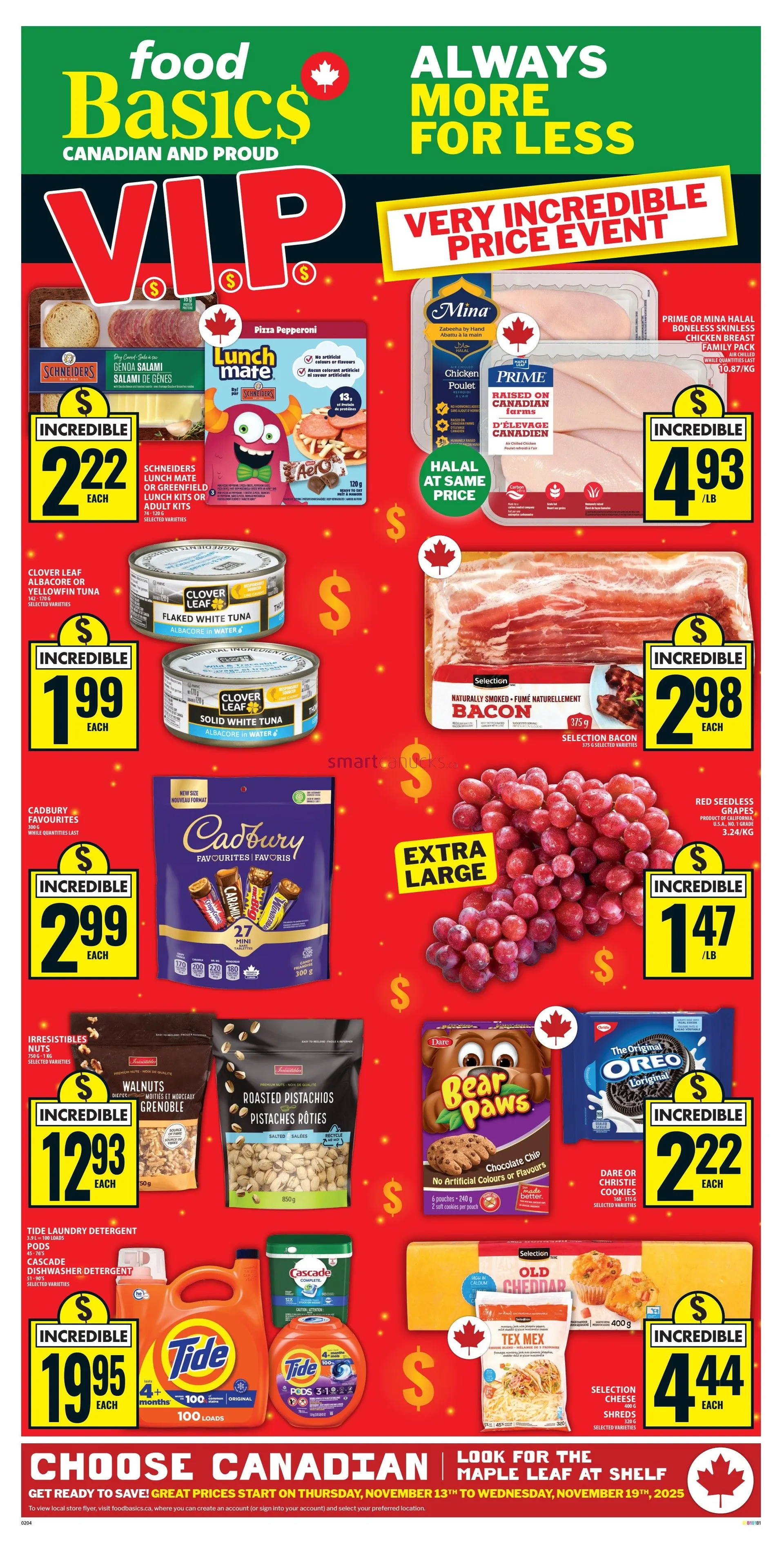 Food Basics Sales from November 13 to November 19 2025 - flyer page 1