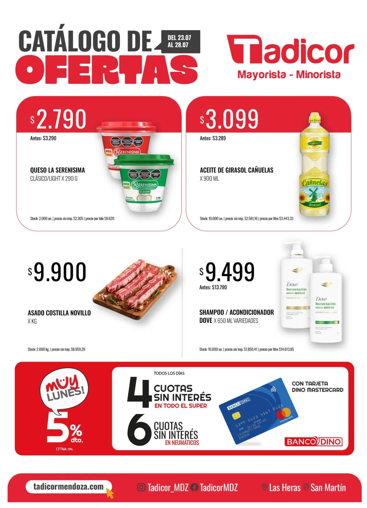 Ofertas de Supermercados Tadicor  23 de julio al 28 de julio 2026 - Página 1 del catálogo