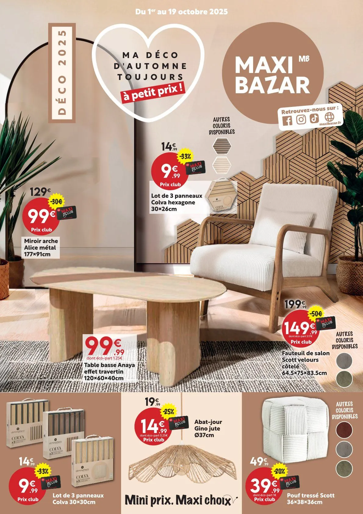 Maxi Bazar Catalogue du 1 octobre au 19 octobre 2025 - Catalogue page 