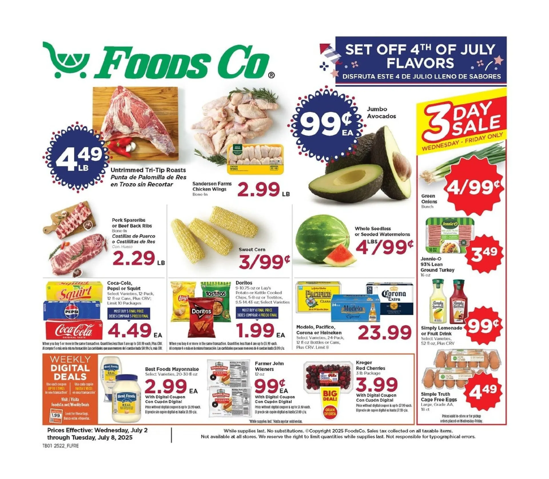 Weekly ad Foods Co. weekly ads from July 2 to July 8 2025 - Page 1