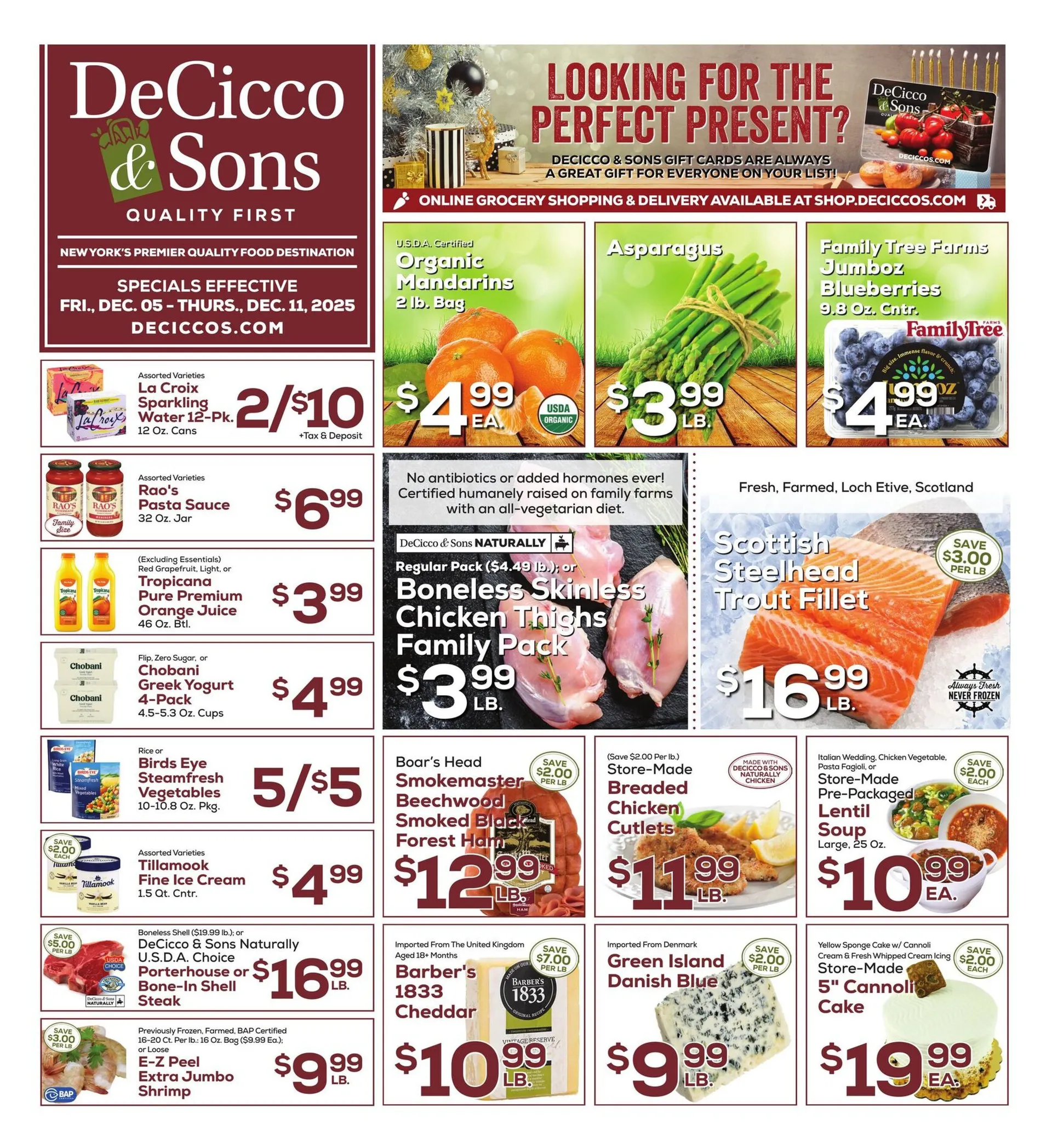 Weekly ad DeCicco & Sons Sales from December 5 to December 11 2025 - Page 1