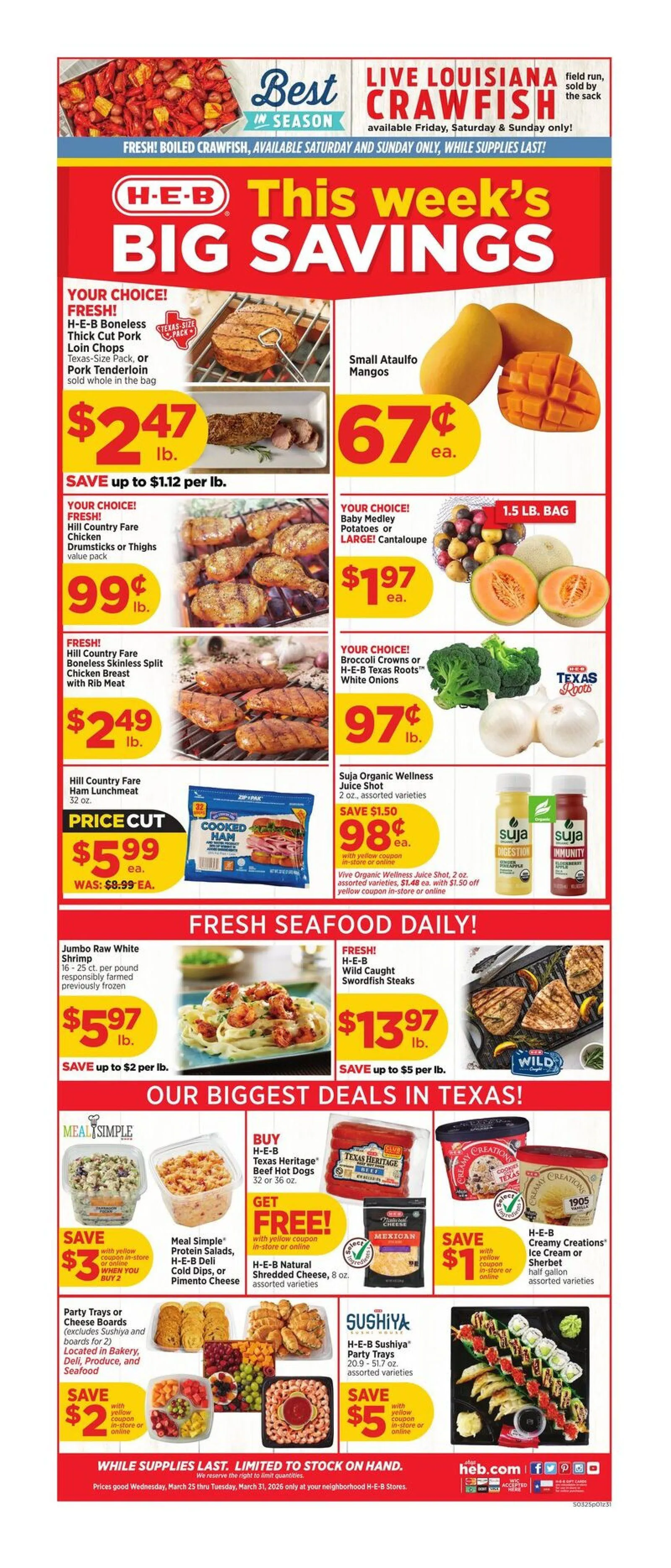 Weekly ad H-E-B Sales from March 25 to March 31 2026 - Page