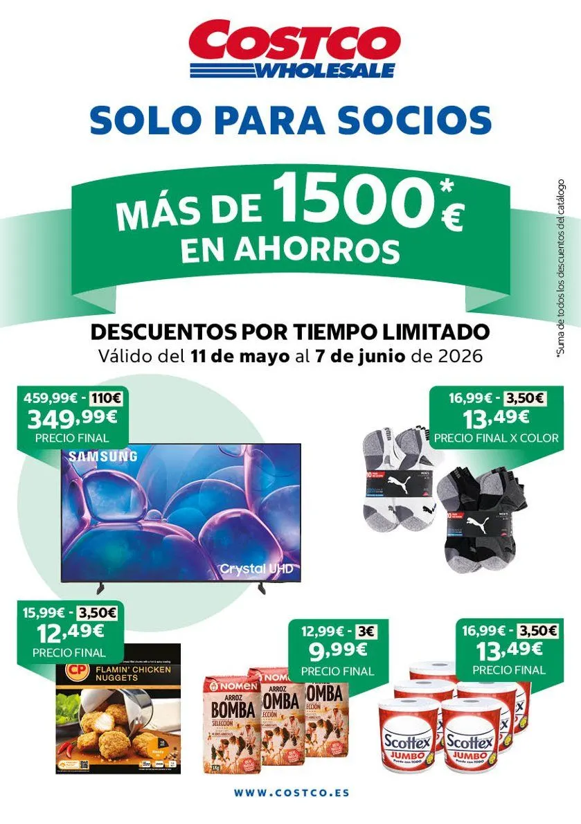 Catálogo de COSTCO Ofertas 11 de mayo al 7 de junio 2026 - Página 1