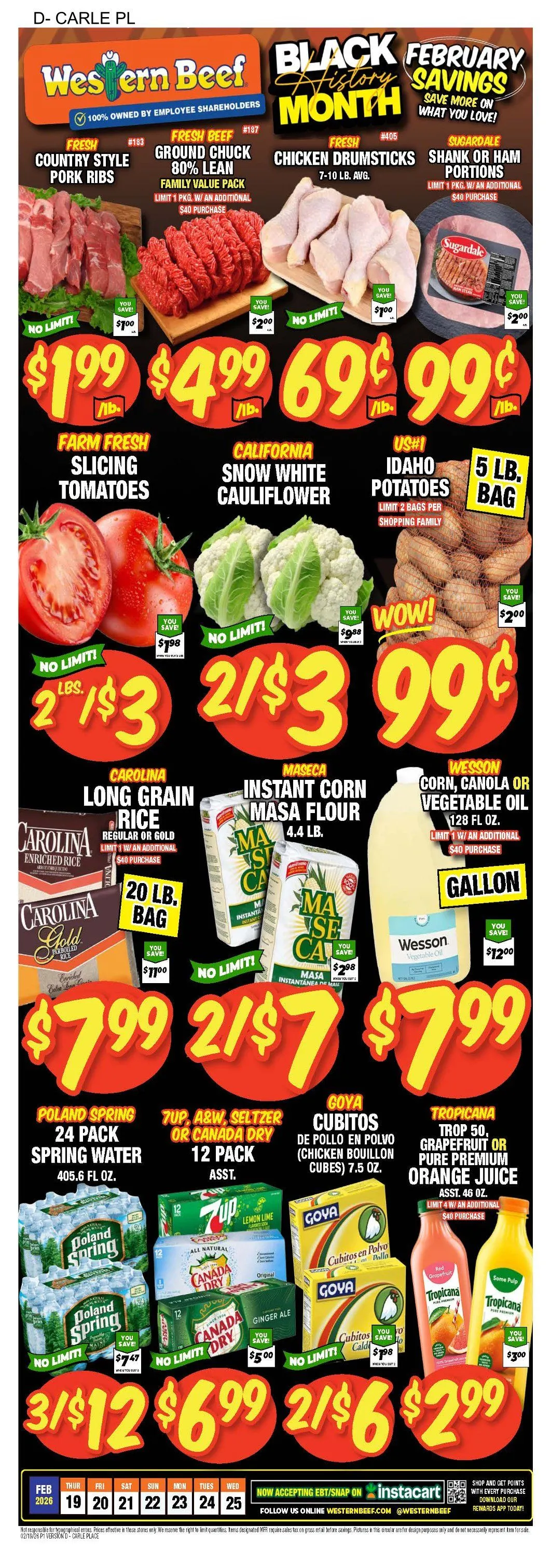 Weekly ad Western Beef Sales from February 19 to February 25 2026 - Page 