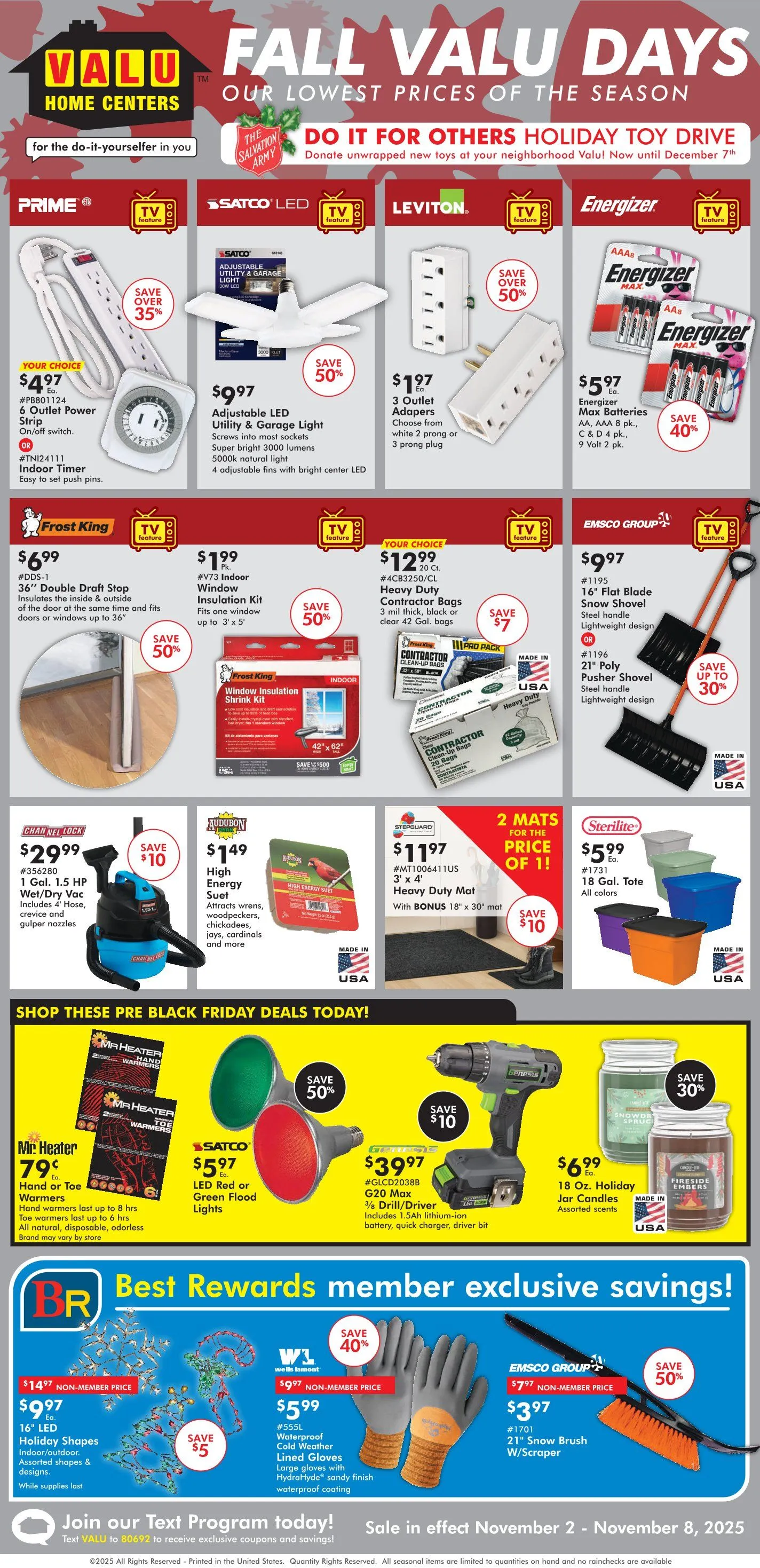 Weekly ad Valu Home Centers Sales from November 2 to November 8 2025 - Page