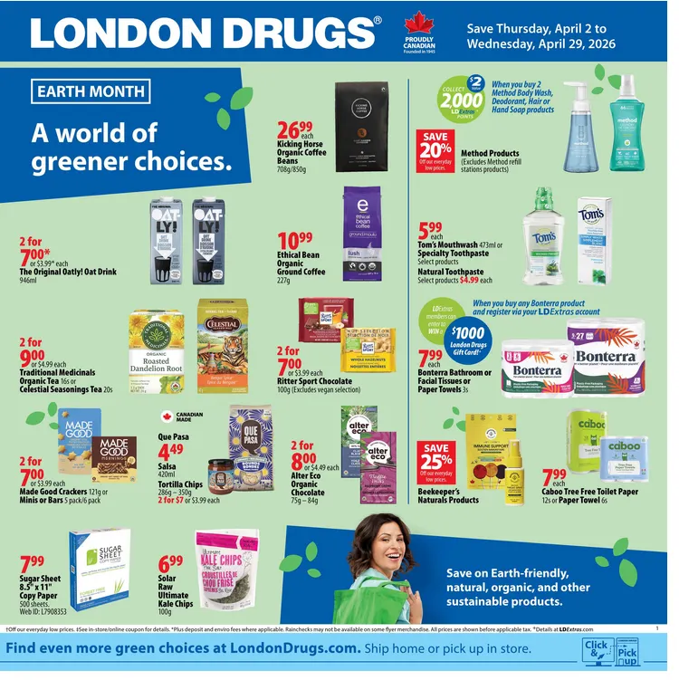 London Drugs Sales from April 2 to April 29 2026 - flyer page 1